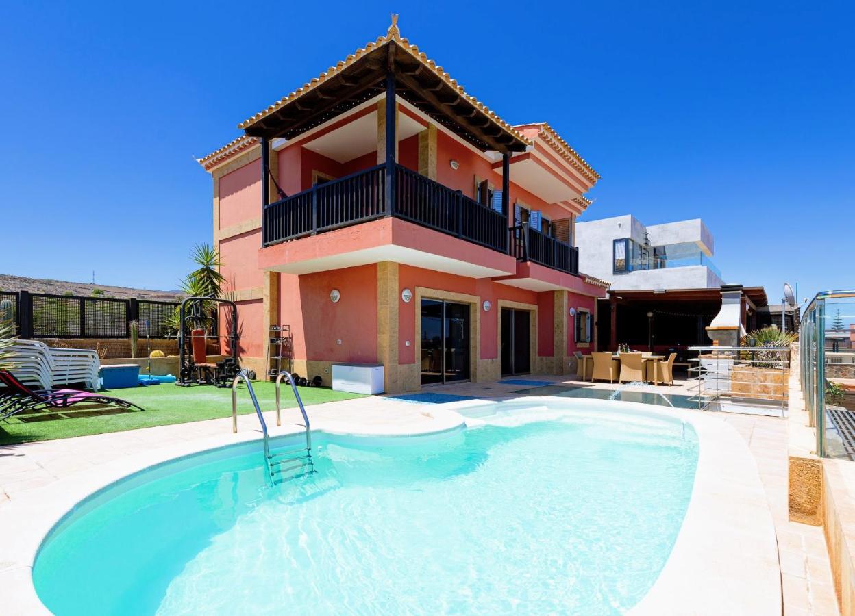 Luxury 5 Star Villa Violetta With Amazing Sea View, Jacuzzi And Heated Pool Сан-Августин Экстерьер фото